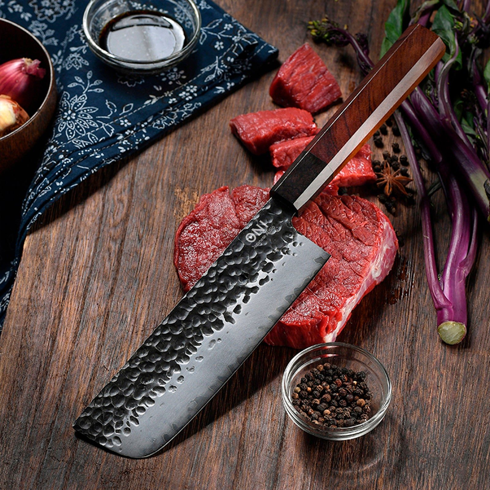 Oni Craft Nakiri, 17 cm Japans keukenmes — photo 4 of 5